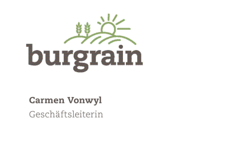 Burgrain visitenkarte print referenz homm interactive gmbh luzern 01