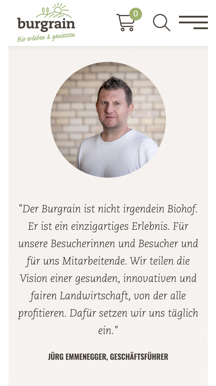 Burgrain iphone web referenz homm interactive gmbh luzern 04