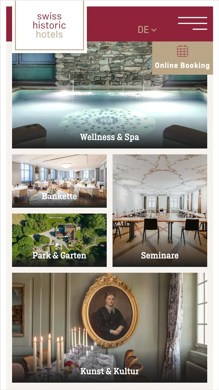 Swiss historic hotels phone web referenzen homm interactive gmbh luzern 03